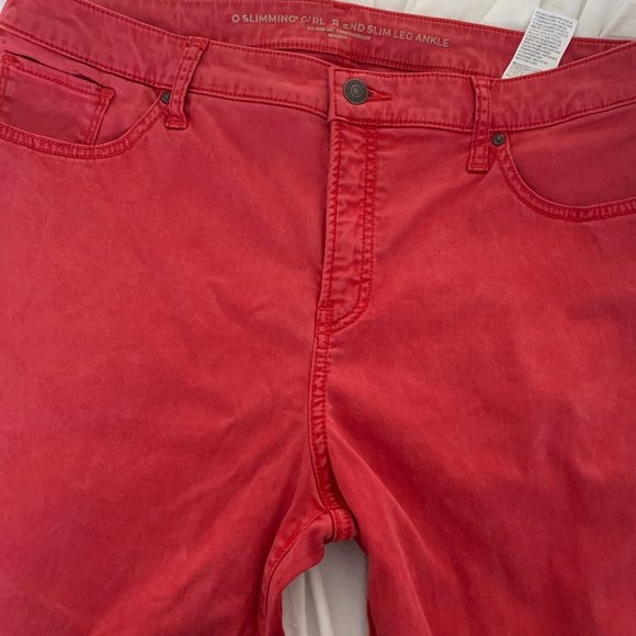 Chico's Denim - CHICO’S So Slimming Girl Ankle Nantucket Red Jean